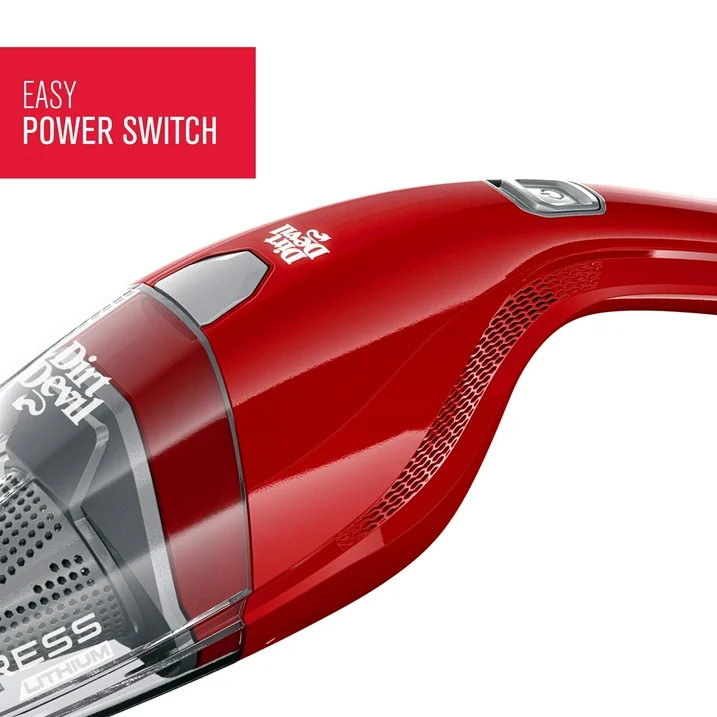 Dirt Devil Compact+ On-The-Go Cleaning Cordless Vacuum, BD30005 4V Express, Red