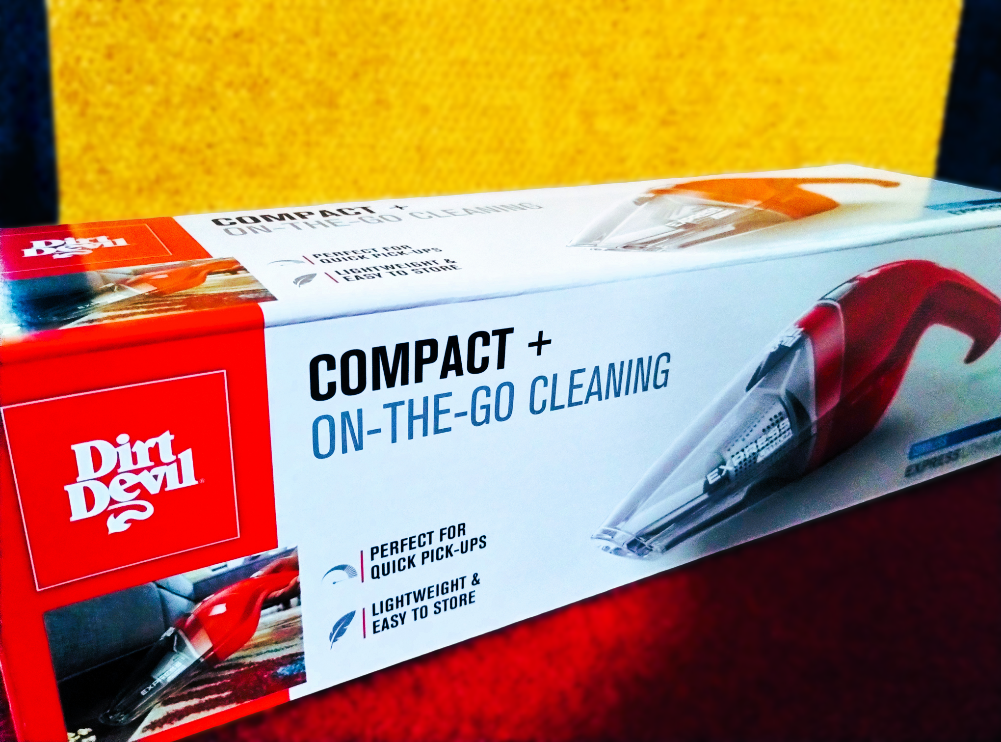 Dirt Devil Compact+ On-The-Go Cleaning Cordless Vacuum, BD30005 4V Express, Red