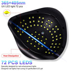 X19 UV LED Nail Lamp For Fast Drying Gel Nail Polish 72LEDS Nail Dryer With Auto Sensor Professional Manicure Salon Tool