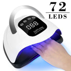 X19 UV LED Nail Lamp For Fast Drying Gel Nail Polish 72LEDS Nail Dryer With Auto Sensor Professional Manicure Salon Tool