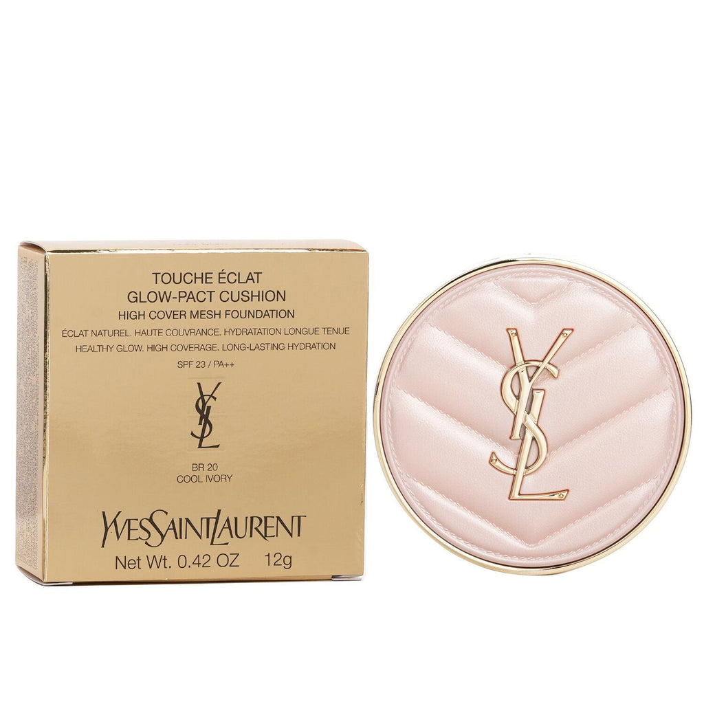 YVES SAINT LAURENT - Touche Eclat Glow Pact Cushion High Cover Mesh Foundation - # BR20 Cool Ivory 768948 12g