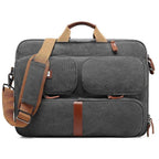 Oxford Canvas Messenger Bag – 3-in-1 Convertible Laptop Briefcase - GreatSpace Discounts