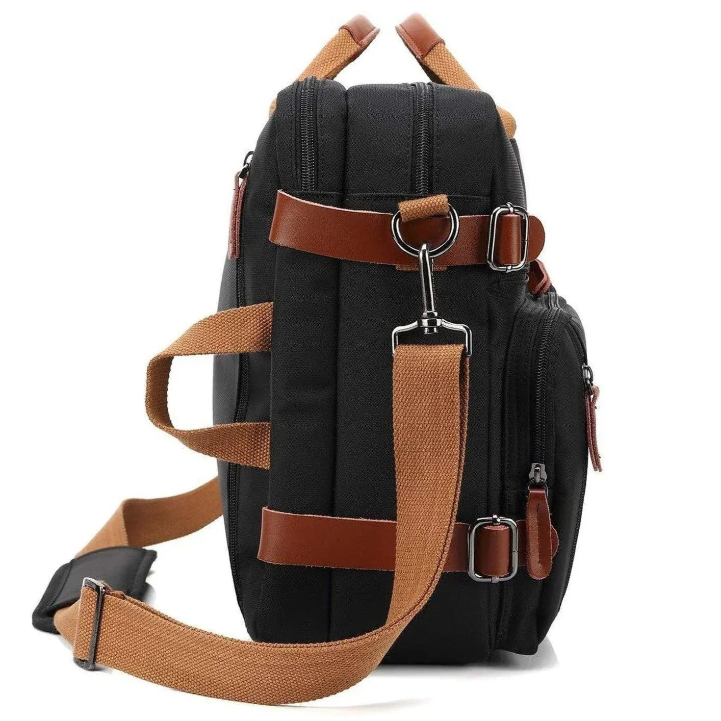 Oxford Canvas Messenger Bag – 3-in-1 Convertible Laptop Briefcase - GreatSpace Discounts