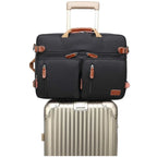 Oxford Canvas Messenger Bag – 3-in-1 Convertible Laptop Briefcase - GreatSpace Discounts