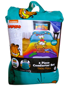 Garfield 2-Piece Comforter Set Twin/Full – Reversible Rainbow Design