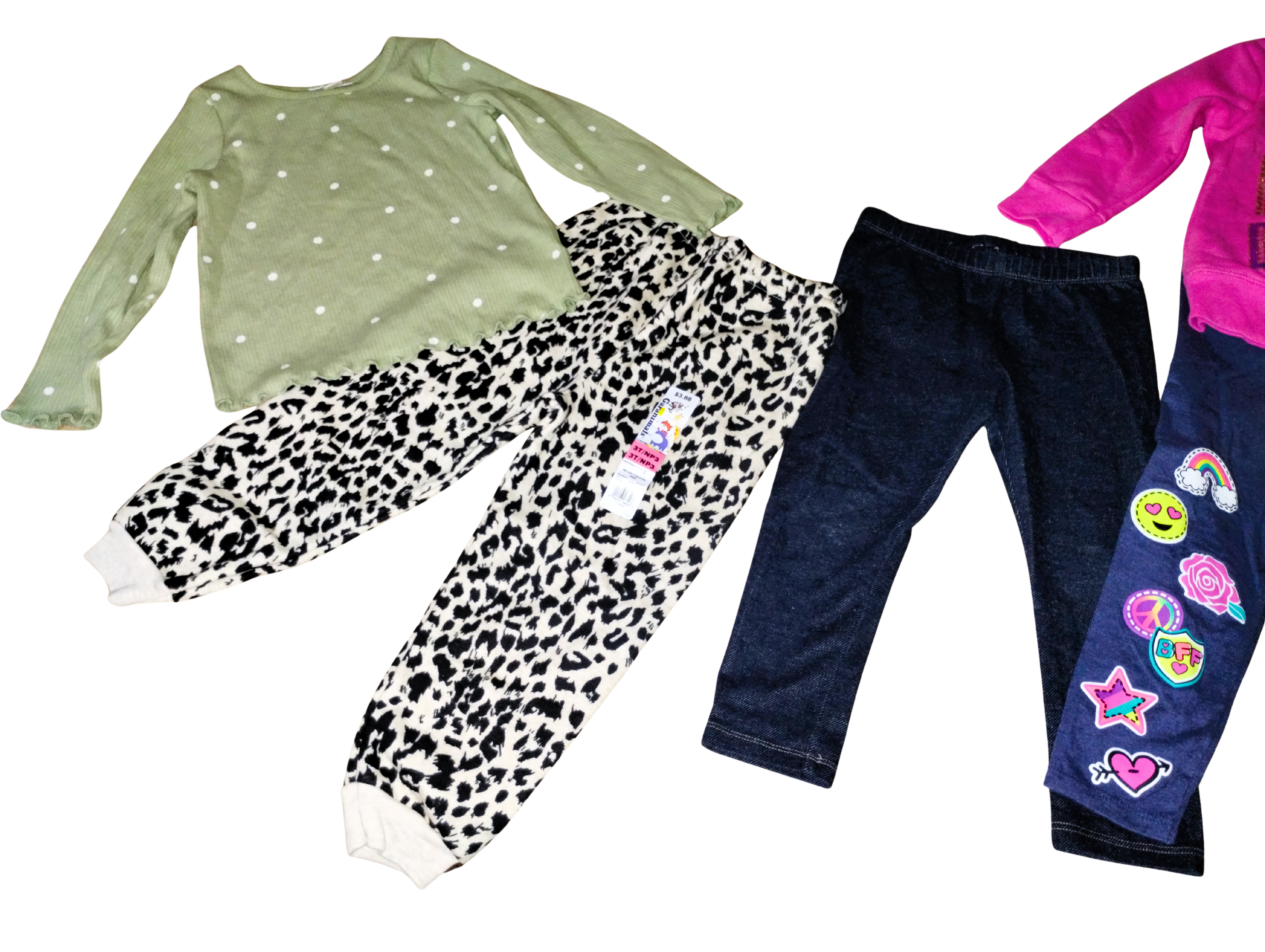 🌟 30-Piece Girls' Clothing Bundle | Sizes 2T–5T, 4-5Y XS | Mixed Brands