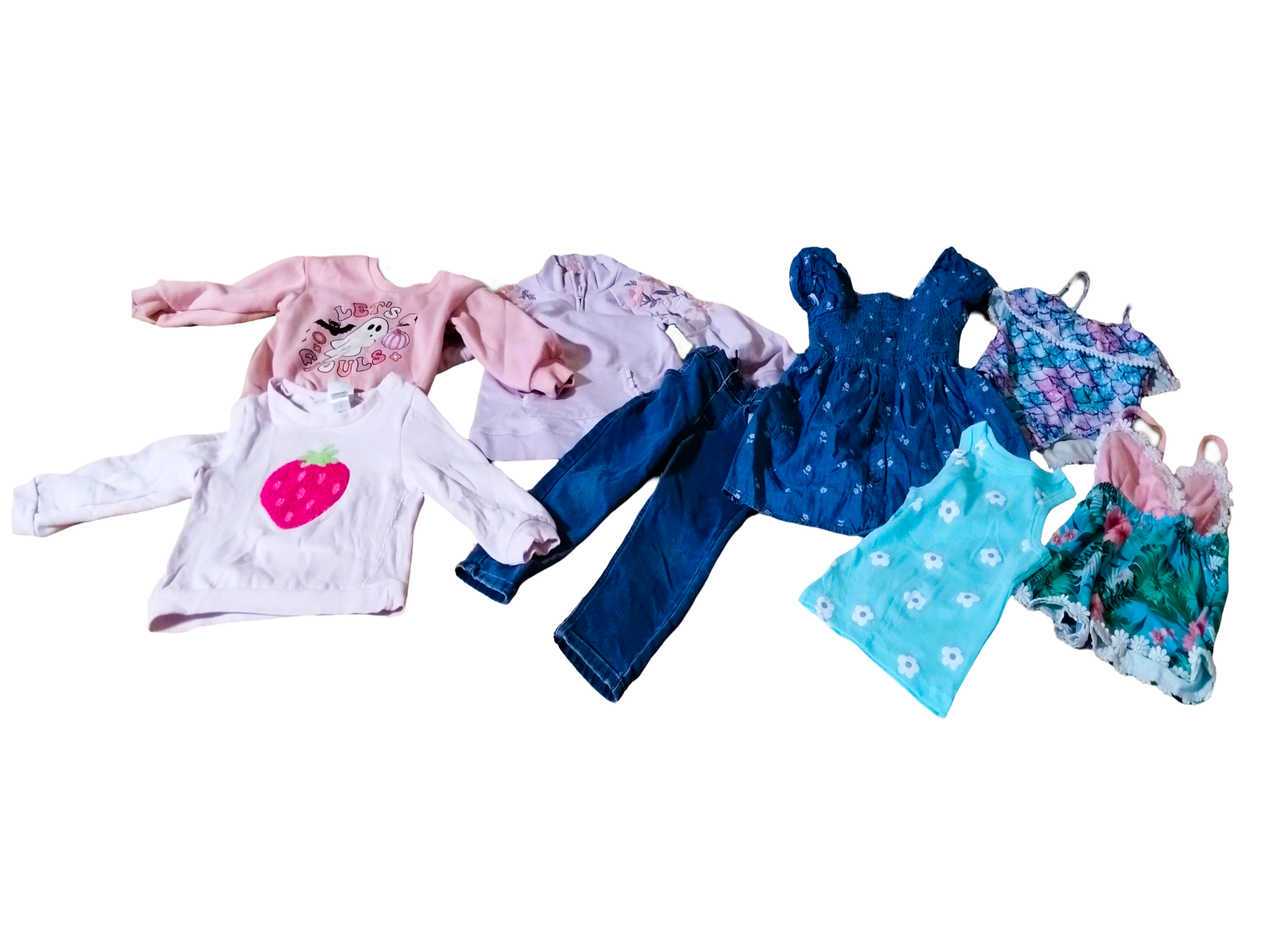 🌟 30-Piece Girls' Clothing Bundle | Sizes 2T–5T, 4-5Y XS | Mixed Brands