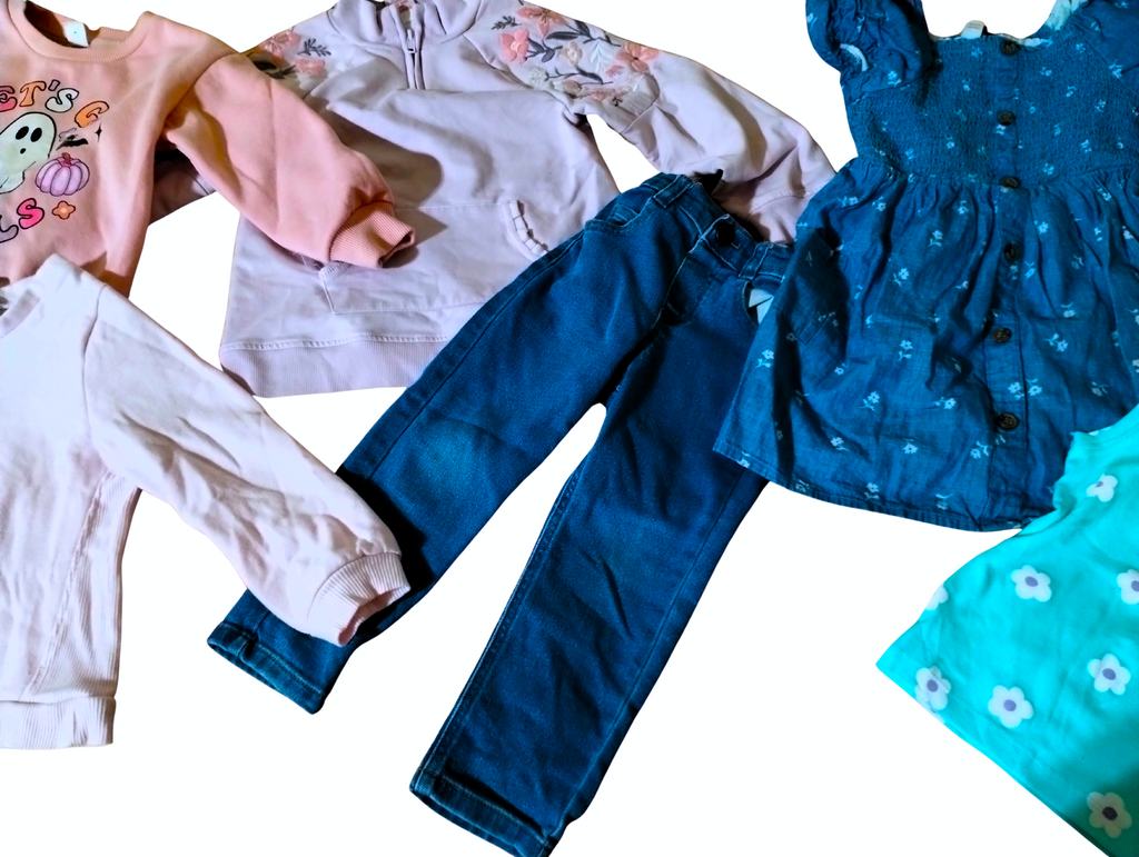 🌟 30-Piece Girls' Clothing Bundle | Sizes 2T–5T, 4-5Y XS | Mixed Brands