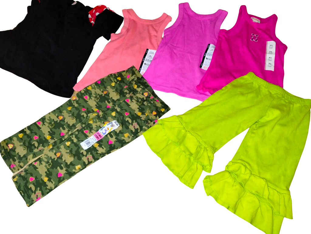 🌟 30-Piece Girls' Clothing Bundle | Sizes 2T–5T, 4-5Y XS | Mixed Brands