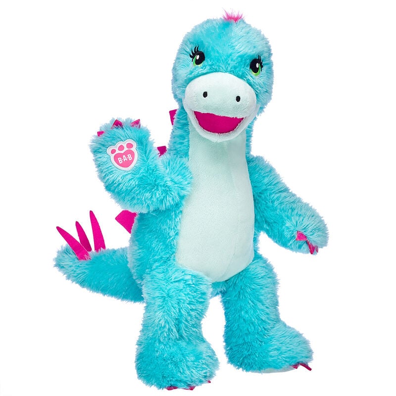 🦕B.A.B Turquoise Stegosaurus Soft Toy | Pink Dress & Glitter Sneakers✨   (Pre-owned)