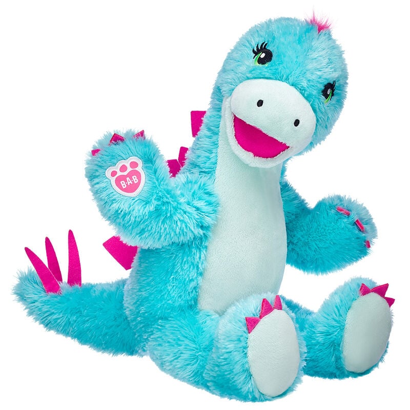 🦕B.A.B Turquoise Stegosaurus Soft Toy | Pink Dress & Glitter Sneakers✨   (Pre-owned)