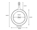 Lodge Cast Iron Skillet 10.25in - Pre-Seasoned, Durable Non-Toxic Cookware