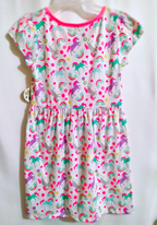 NWT Bobbie Brooks Unicorn Dress - Cotton-Blend, Pink Trim, Sizes XS–M