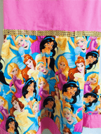 Disney Princess Dress – Custom Vintage, Pink with Princess Print, Size 5–6