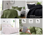 Blush Pink Reversible Microfiber Comforter Set - Twin/Twin XL, 2-Piece