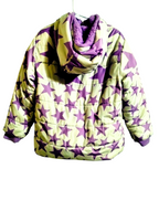 SwissTech Girls’ Puffer Jacket – Purple Star Print, 5T
