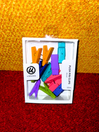 U Brands Push Pin Clips – Wood, Multicolor Set (12 ct)