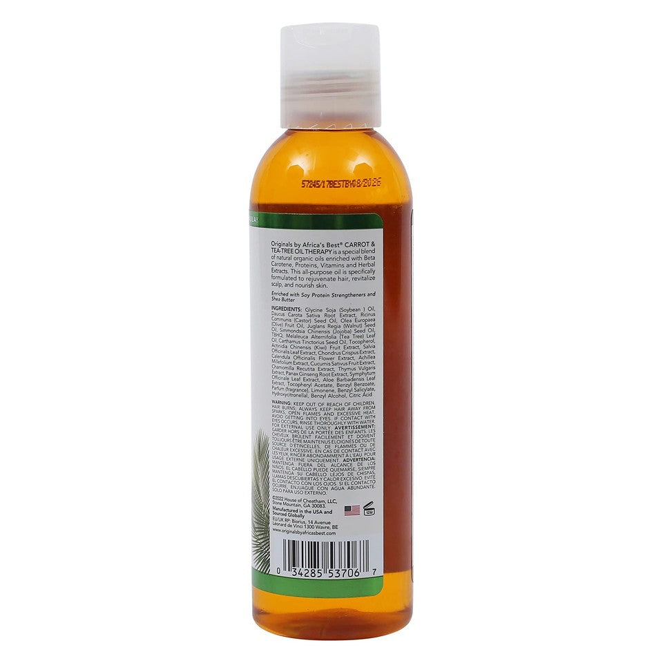 Originals Carrot & Tea-Tree Oil Moisturizing Hair & Skin Therapy - Pack of 1