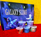 Galaxy Slime 6-Pack Variety Set — Soft, Stretchy, Resealable Jars (2 oz Each)