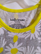 NWT Bobbie Brooks Daisy Print Dress - Gray & Yellow, XS, S, M