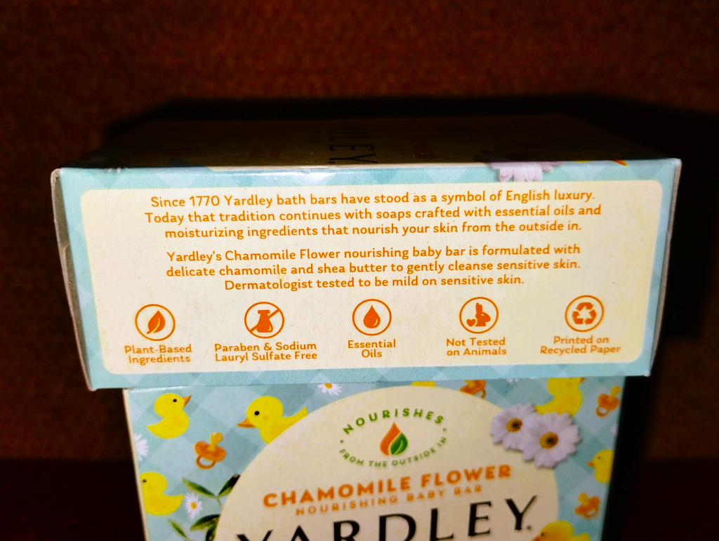 Yardley London Chamomile Flower Soap Bar 3-Pack Bundle